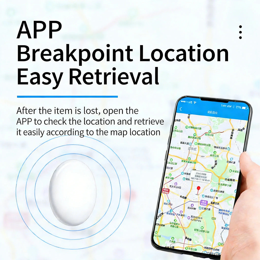 Smart Bluetooth GPS Anti-Lose Tracker Sound Locate Msg Reminder Alarm for Keys Wallets Pets Compatible iOS Android